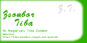 zsombor tiba business card